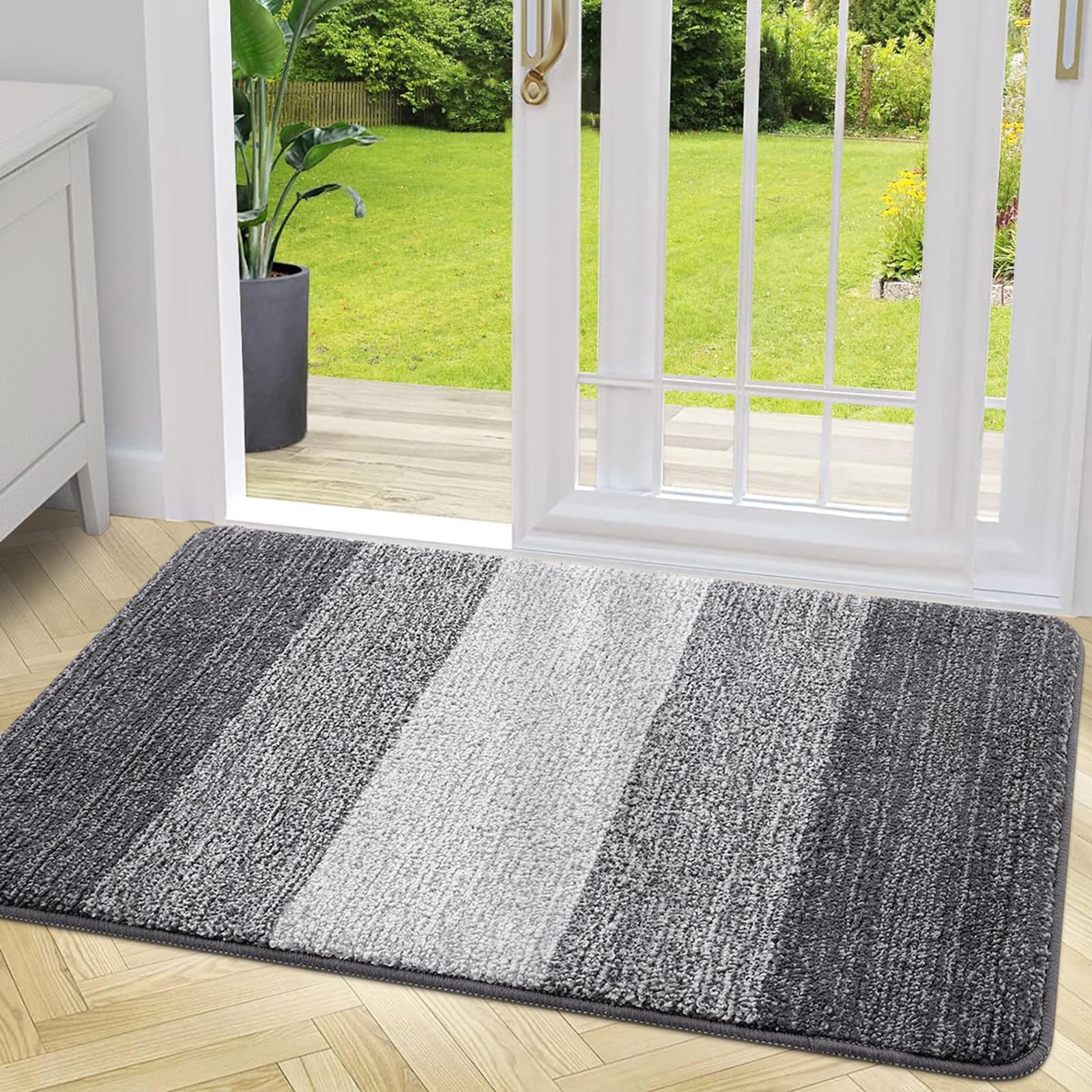 Grandaily 20" x 32" Indoor Doormat Non-Slip Washable Front Door Mat | Mud Trappe