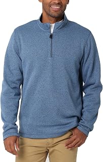 Wrangler Authentics Men's Long Sleeve Fleece Quarter-Zip