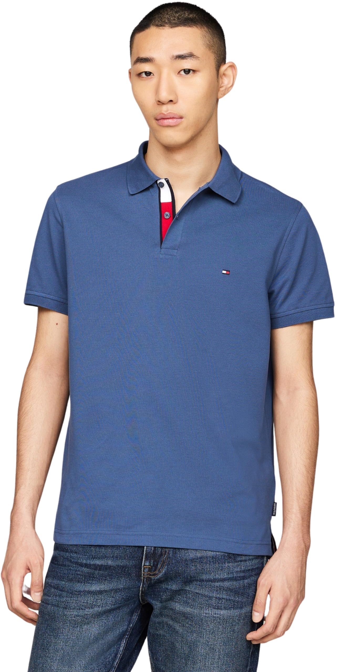 Tommy Hilfiger Flag Under Placket Reg Polo Mw0mw31684 Men's Short Sleeve Polo Sh