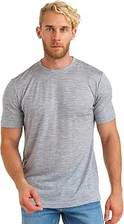 Merino.tech Men's Merino Wool Short Sleeve T-Shirt - Light Base Layer