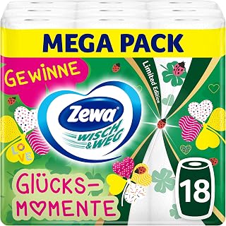 Zewa WischundWeg Limited Edition Kitchen Roll, Bulk Pack, Light, 9 x 2 Pieces