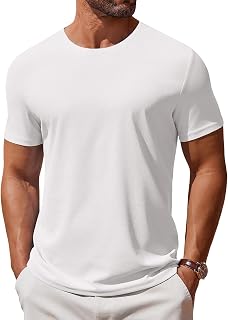 COOFANDY Men's Short Sleeve Crew Neck Casual Summer Classic Basic Tee Shirt