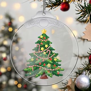 Christmas Tree Ornaments for Hanging Christmas Tree Ornaments Handmade Christmas Tree Ornaments Car Home Decoration Acrylic Christmas Decoration Gift for Friends