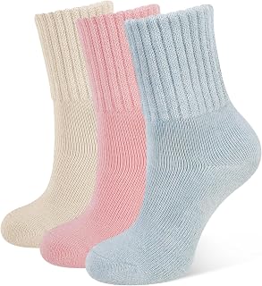 CLOSEMATE 3 Pairs Women's Warm Cotton Socks 3-5 6-8 Winter Socks