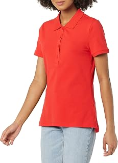 Amazon Essentials Women's Short-Sleeve Collared Polo Shirt (Available in Plus Size)