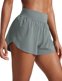 CRZ YOGA High Waisted Split Running Shorts 3"