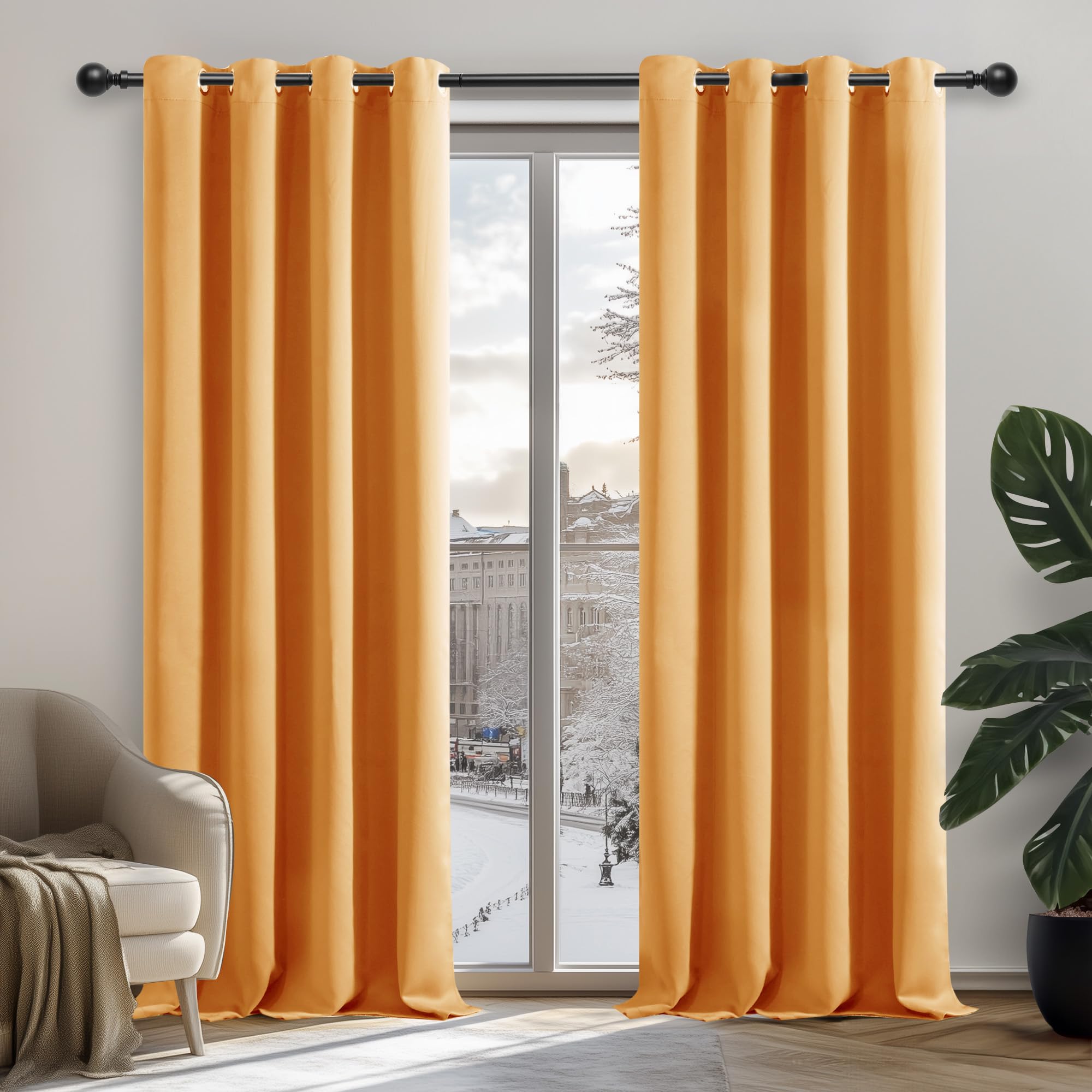 Deconovo Blackout curtains, thermal curtains, sound insulation, opaque curtains