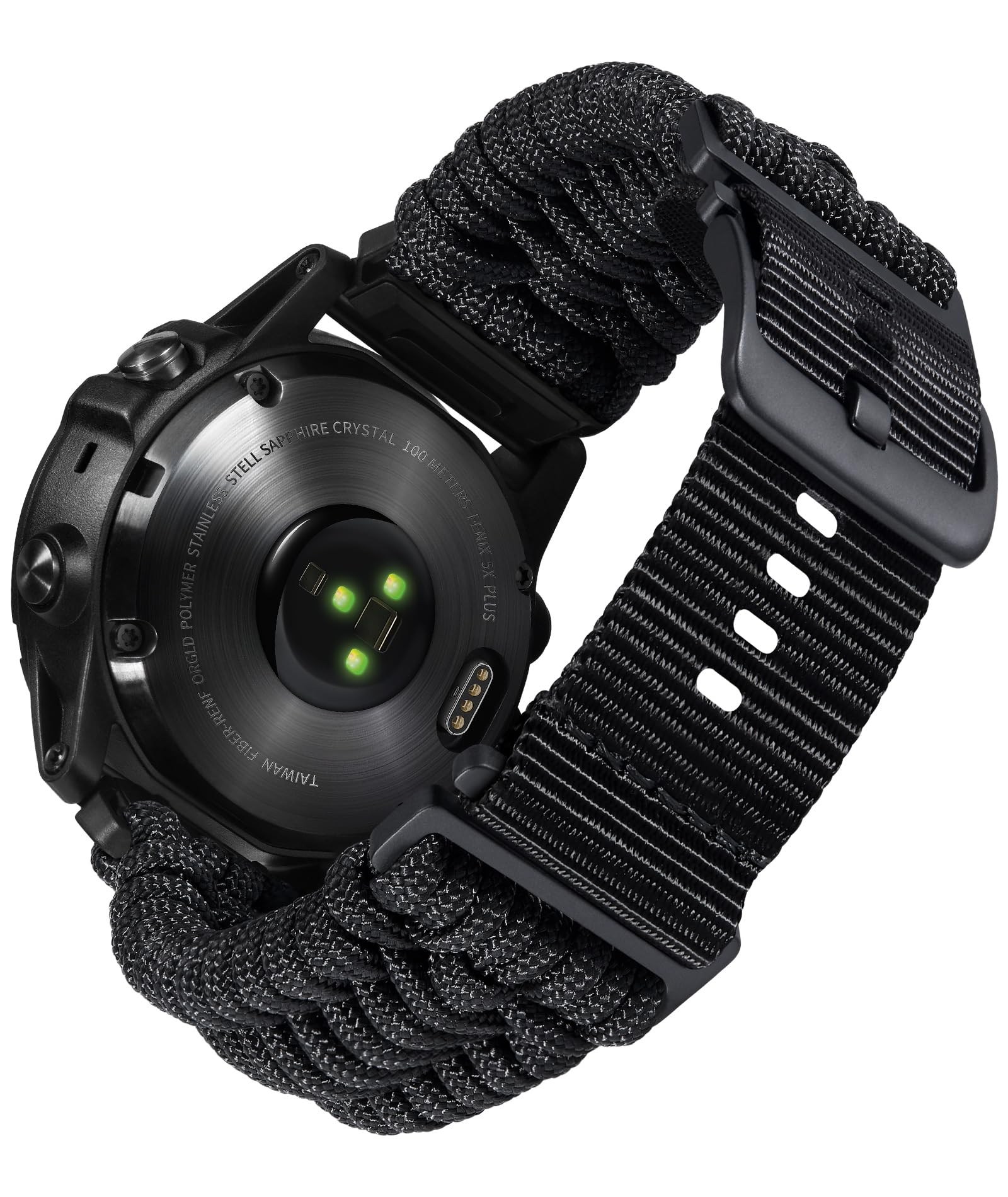 BINLUN Compatible with Garmin Strap 20 mm 22 mm 26 mm, Braided Nylon Paracord St