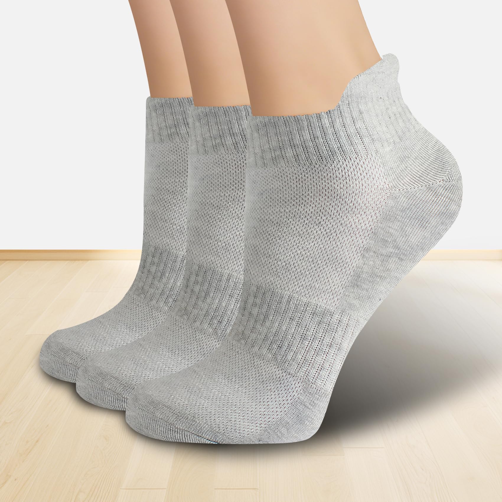 Women's Low Cut Athletic Ankle Socks Cotton Comfort Breathable Socks for Running