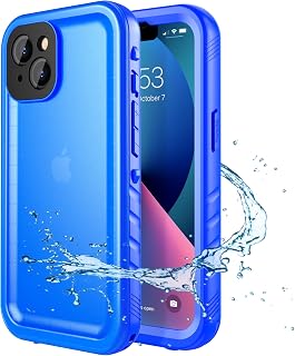 SPORTLINK for iPhone 13 Waterproof 360 Full Body Case, Blue