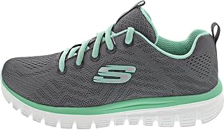 Skechers Graceful Get Conne Women's Low-Top Sneakers, White, 3 UK