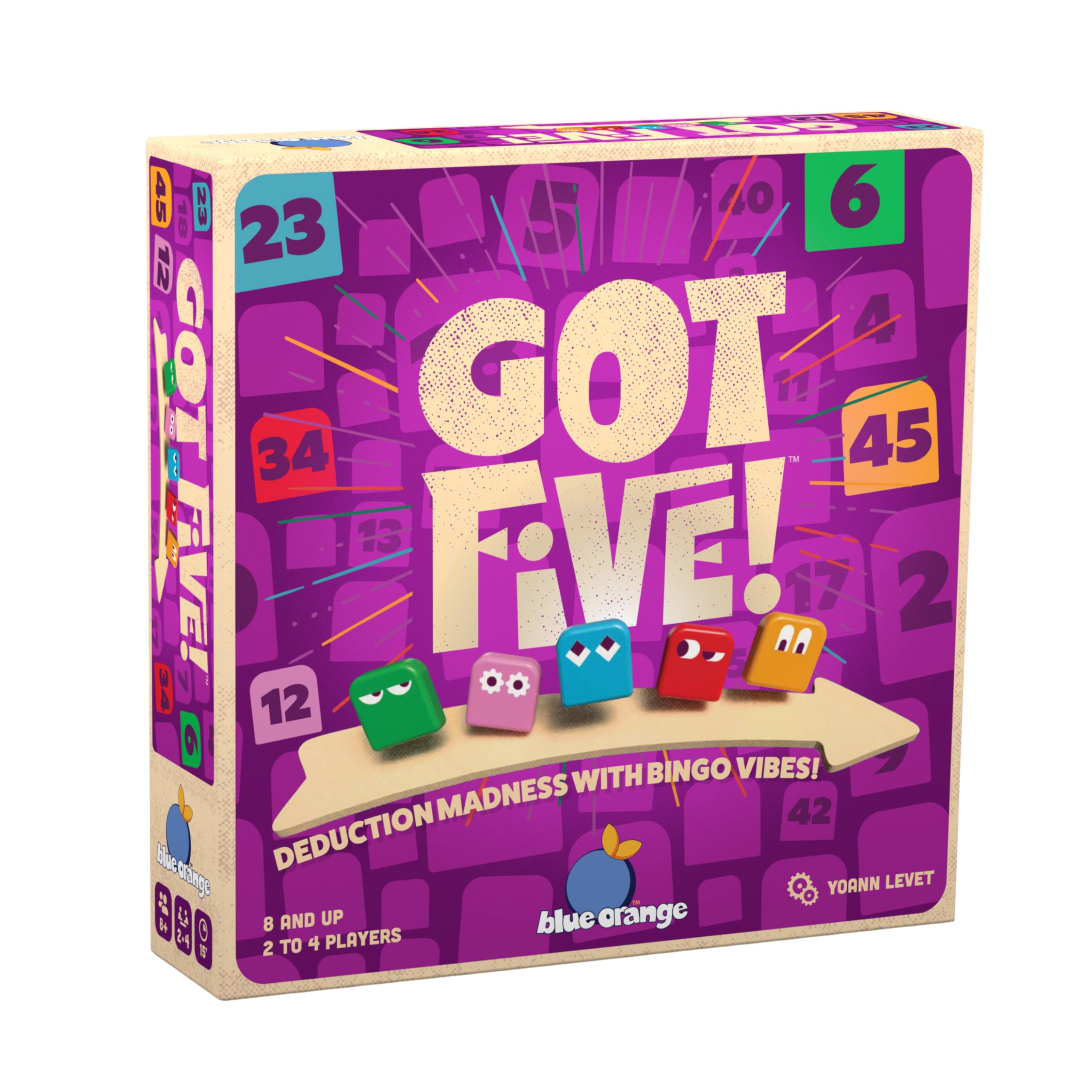 blue orange Got Five! Number Puzzle Strategy Game Logic Game and Hidden Number D