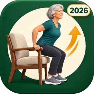 Sit-to-Stand Workout for Seniors Chair Strength, Leg Practice & Big TV Timer