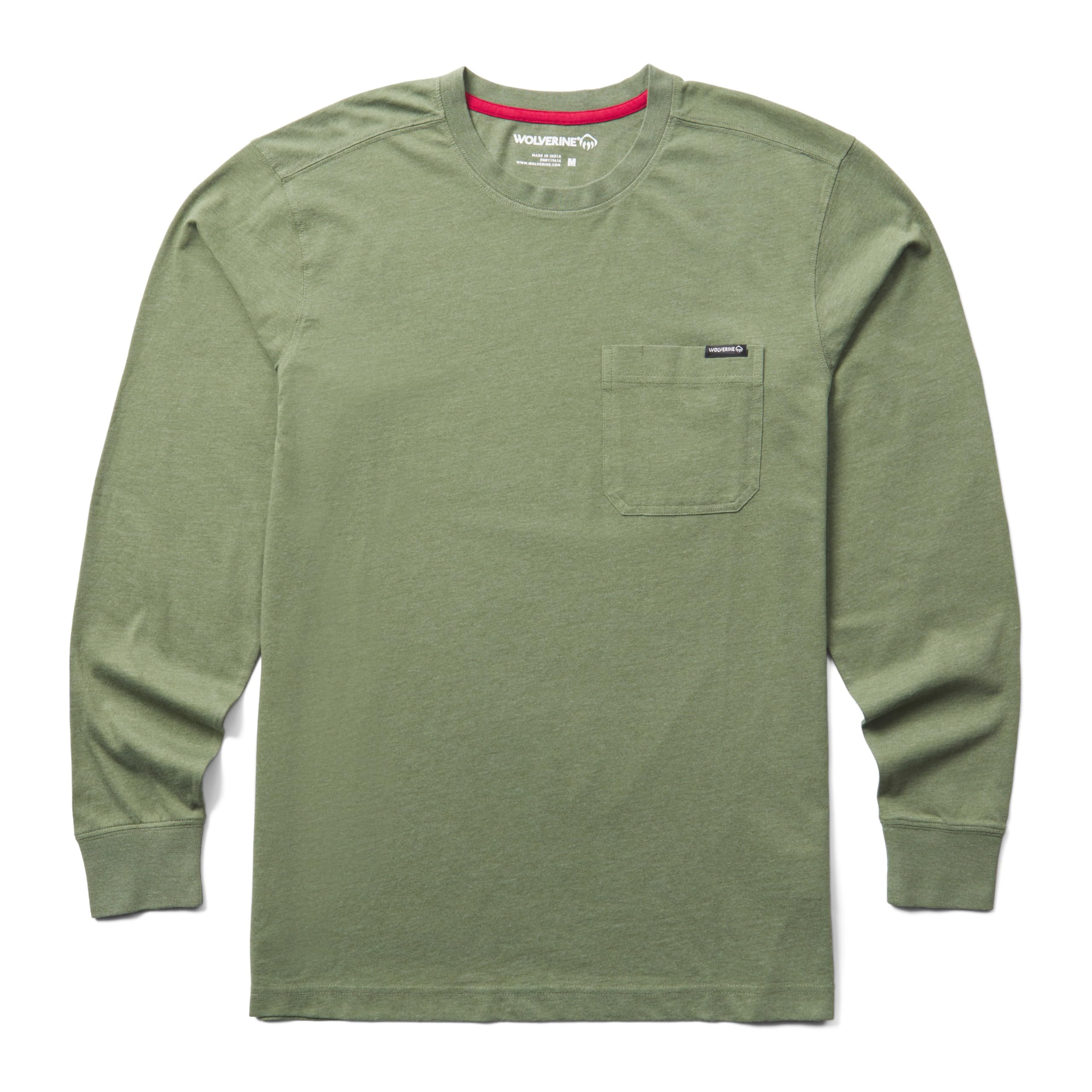 Wolverine Men's Classic Long Sleeve Pocket Tee