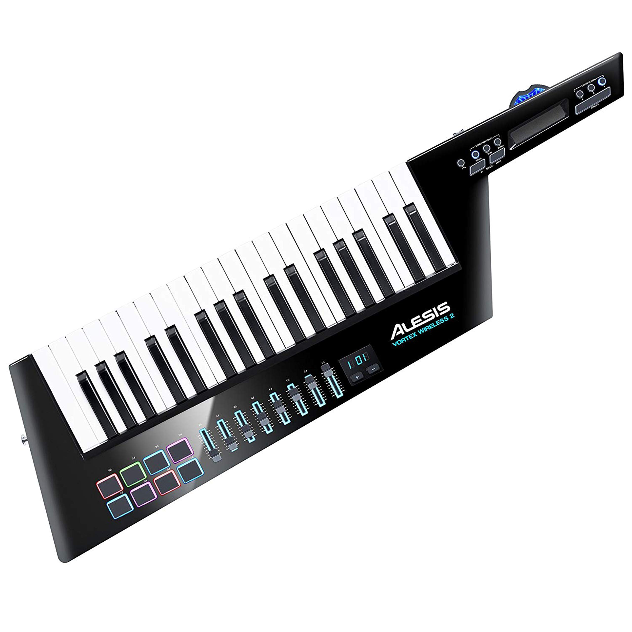 Alesis Vortex Wireless 2 USB MIDI Wireless Keytar Controller | 37 Velocity-Sensi