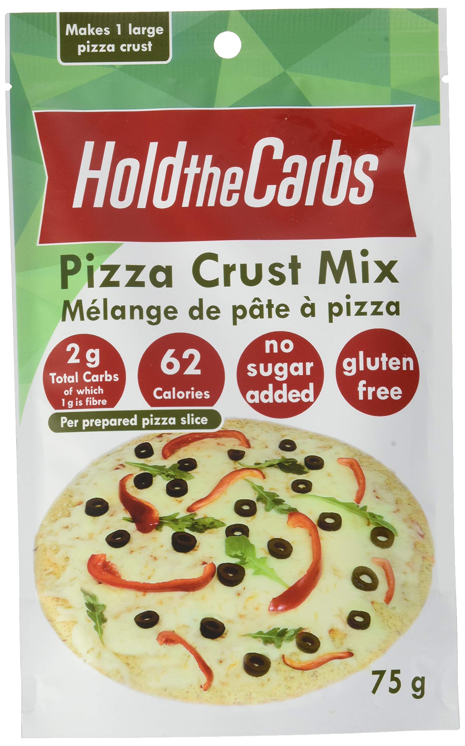 HoldTheCarbs Keto Pizza Crust Mix, Low Carb Gluten-Free with Only 1g Sugar, All 