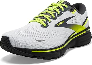 Brooks Ghost 15 Men's Running Shoes, Peacoat/Red/Yellow