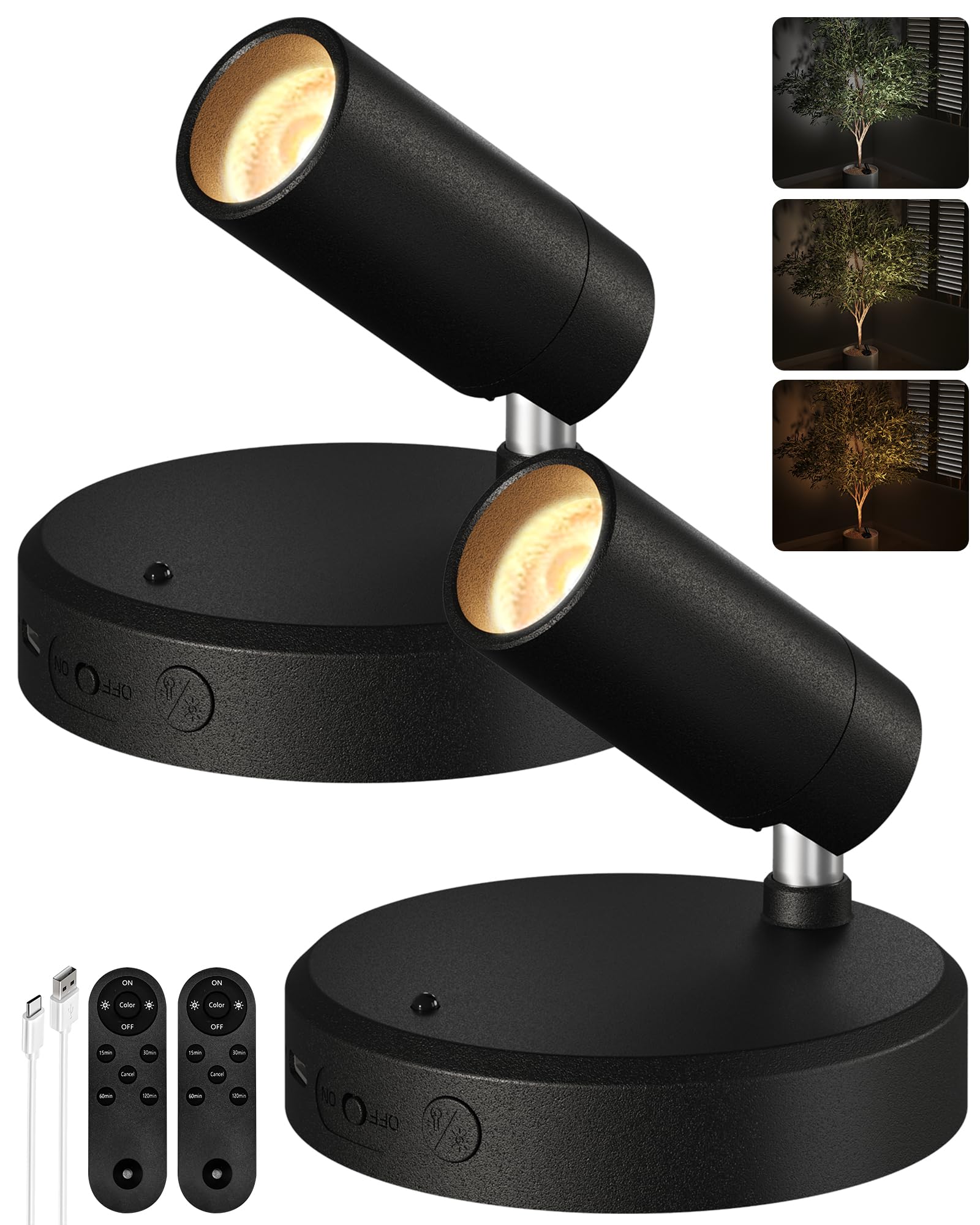 EZVALO Indoor Spotlights, Picture Lights For Wall, Plant Up lights | 5000mAh Rec