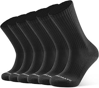 CLOSEMATE 6 Paia Calze Sportive Uomo Cotone Spugna Traspiranti