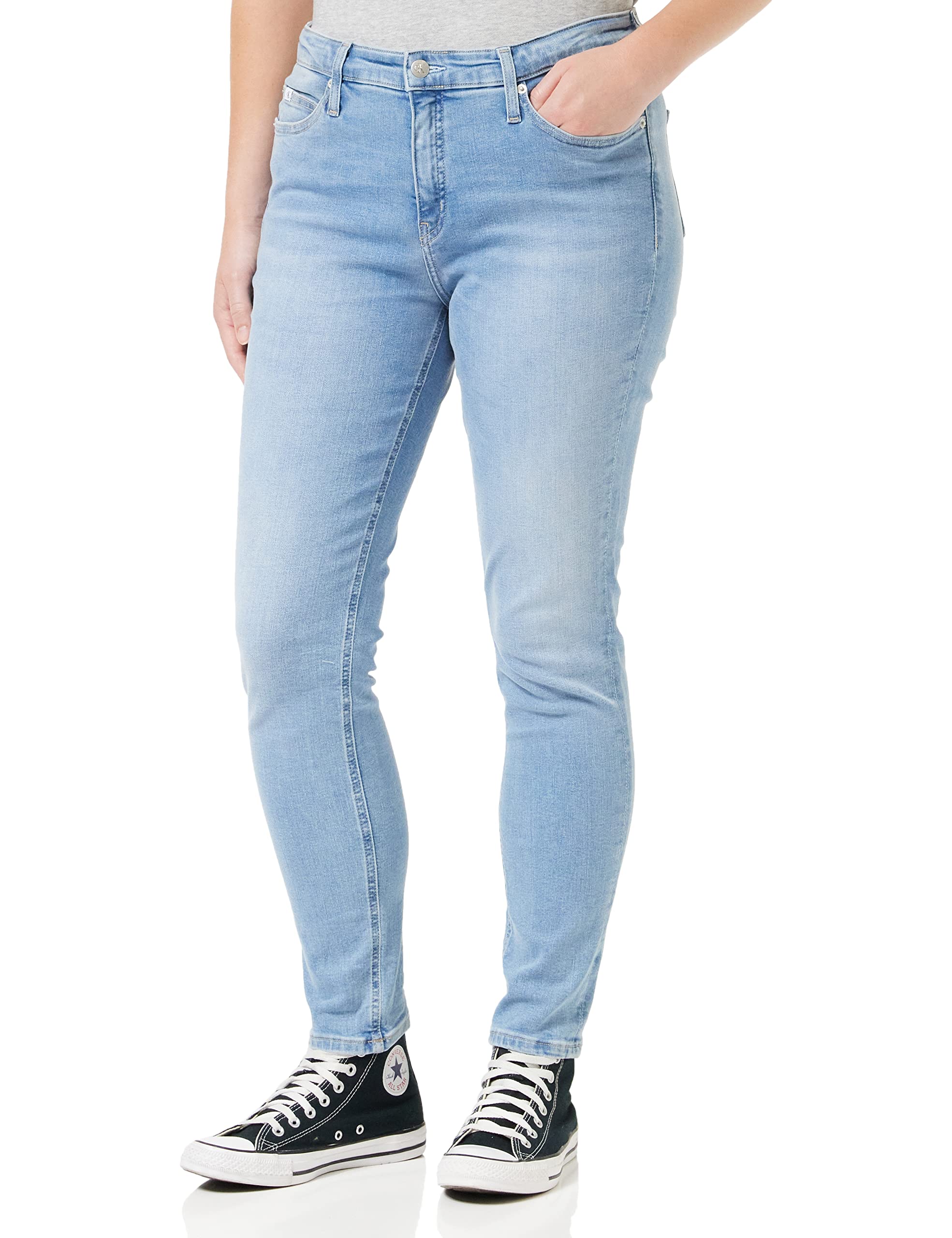 Calvin Klein Women's Mid Rise Skinny Fit Jeans
