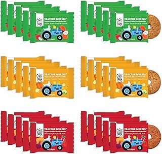 Once Upon a Farm Organic Toddler Bars Variety Pack, Non-GMO | Organic Bars Variety Pack, Banana, Apple, Strawberry, No Added Sugar, Non-GMO, 30 Bars