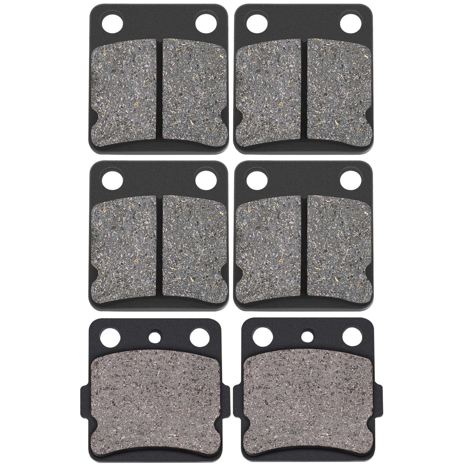 Front & Rear Brake Pads Compatible with YAMAHA YFM350 YFS200 YFM125 Raptor | Bra