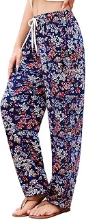 QIANXIZHAN Women's Casual Trousers Boho Palazzo Trousers