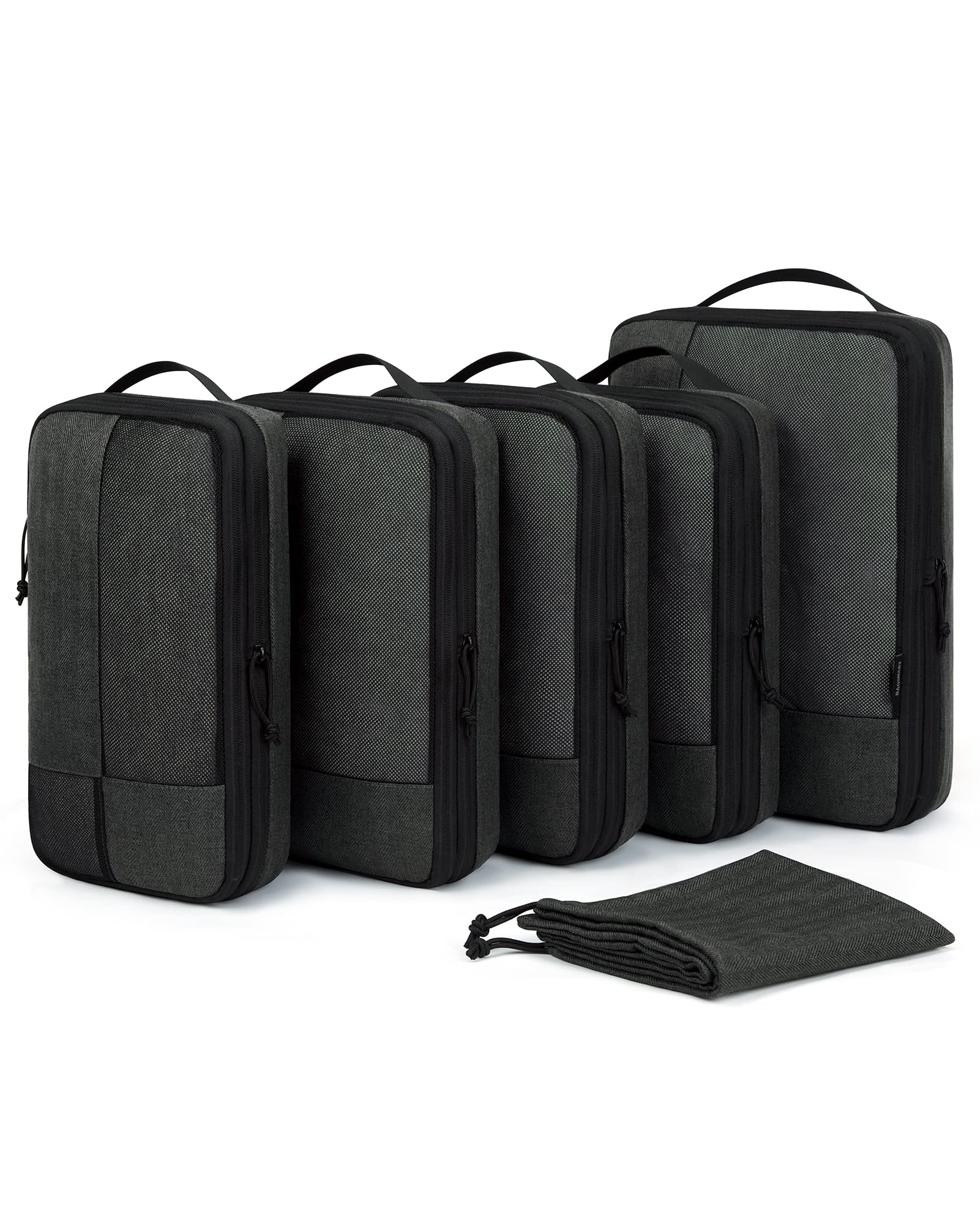 Compression Packing Cubes for Suitcase, 6 Set BAGSMART Travel Packing Cubes for 