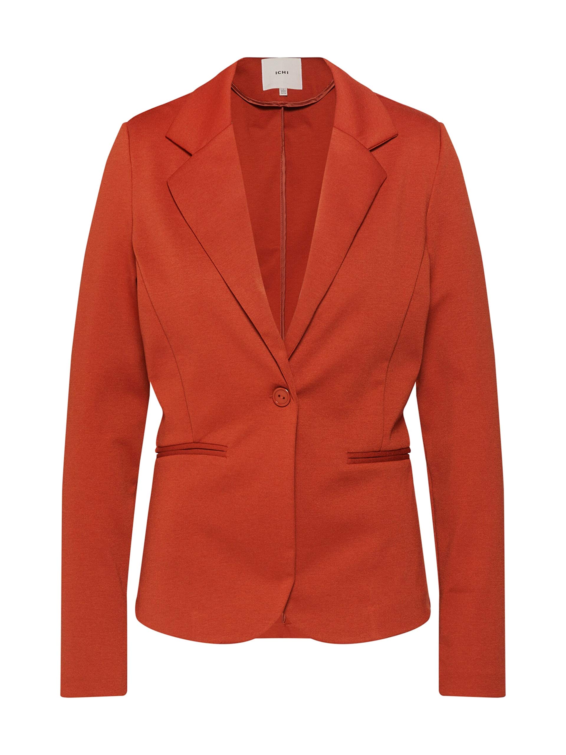 ICHI IHKATE BL Women's Blazer, Short Stretch Jacket, One-Button, with Lapel Coll