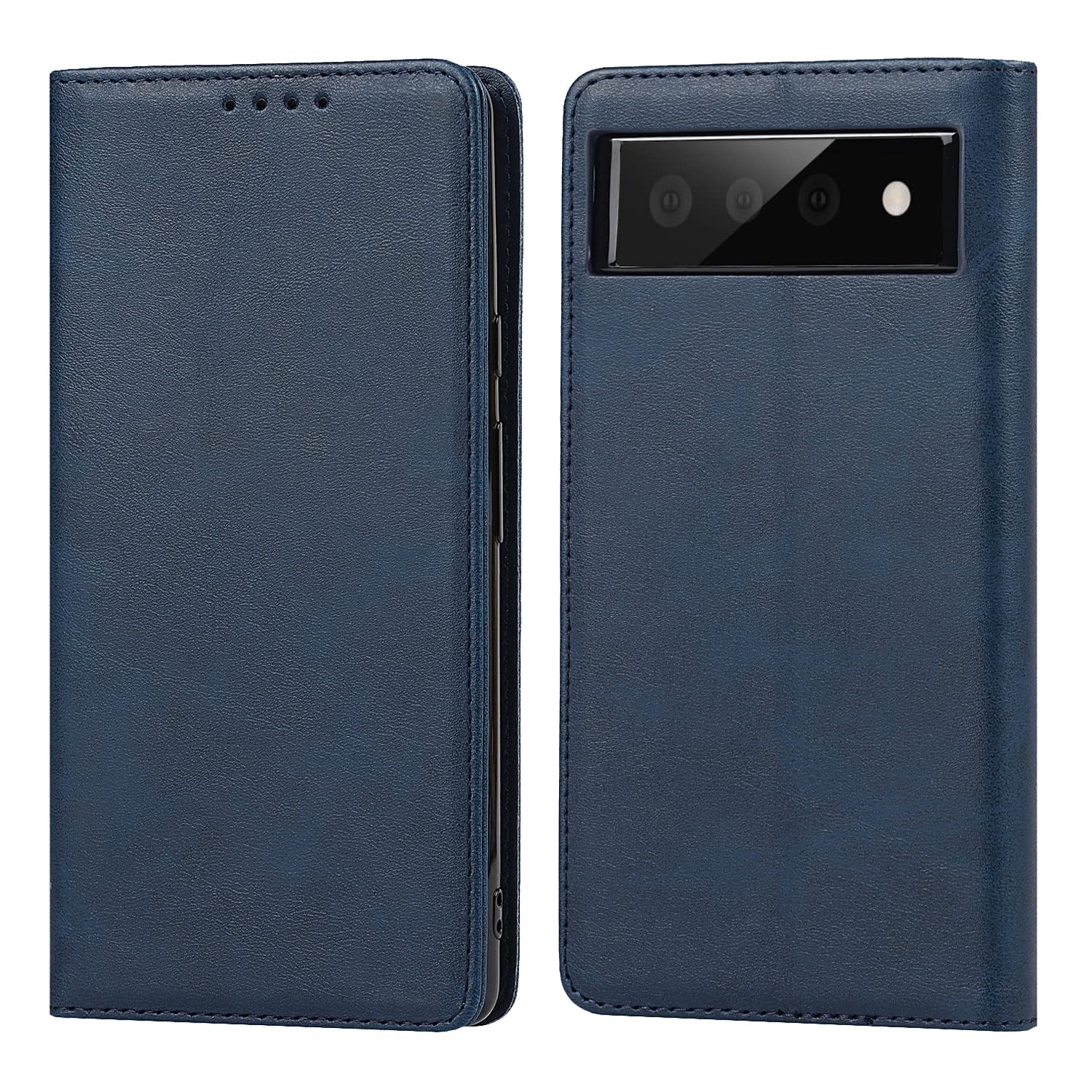 【Hamany】 対応 pixel 6 ケース 手帳型 ピクセル6 ケース カード収納 ぐーくるぴくせる6 ケース -ヴィンテージブルー