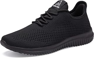 VAMJAM Men's Running Shoes Ultra Lightweight Breathable Walking Shoes Non Slip Athletic Fashion Sneakers Mesh Workout Casual Sports Shoes
