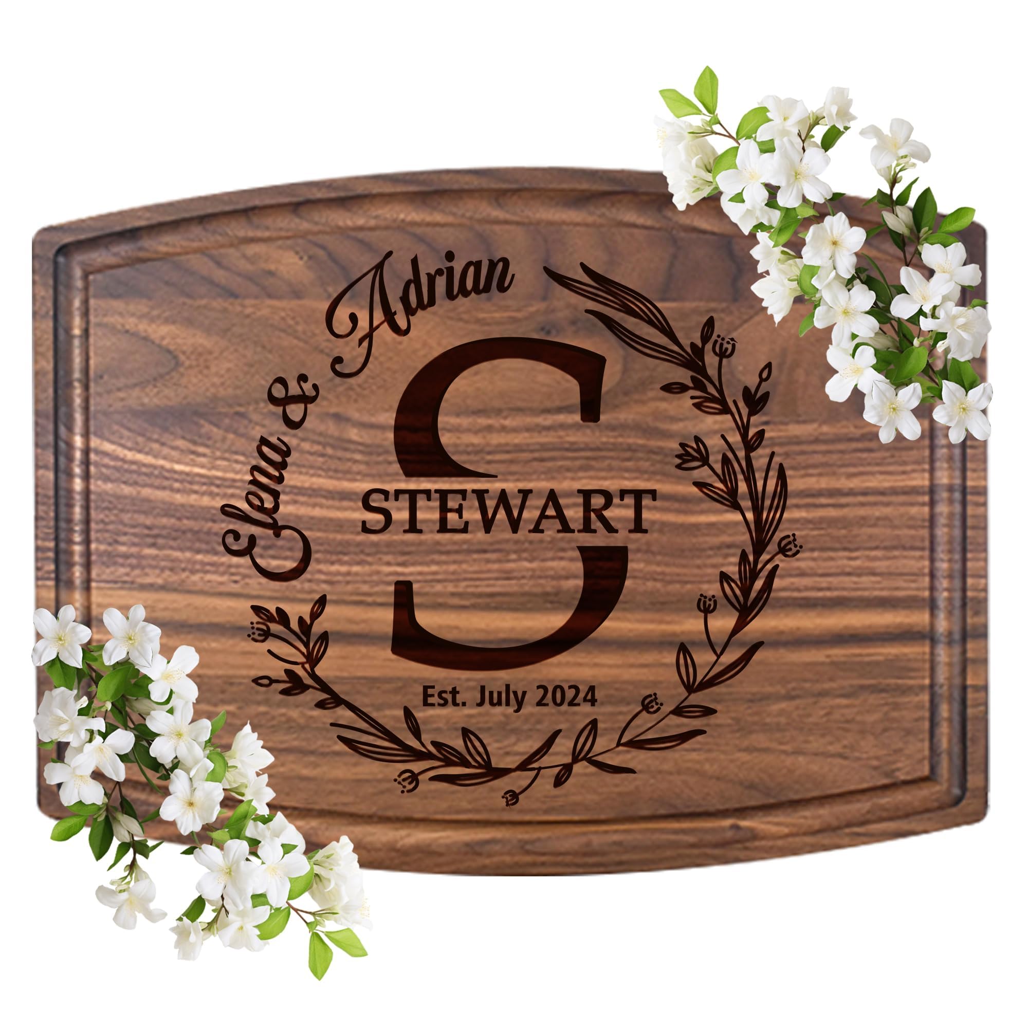 Personalized Cutting Board -3 types x 3 sizes–– Custom Cutting Board Wood Engrav