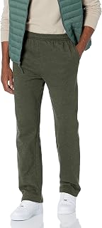 Amazon Essentials Men's Open Bottom Fleece Sweatpants (Available in Big & Special Lengths)