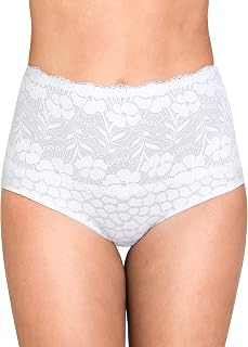 Miss Mary of Sweden Women's High Waisted Shapewear with Jacquard and Lace