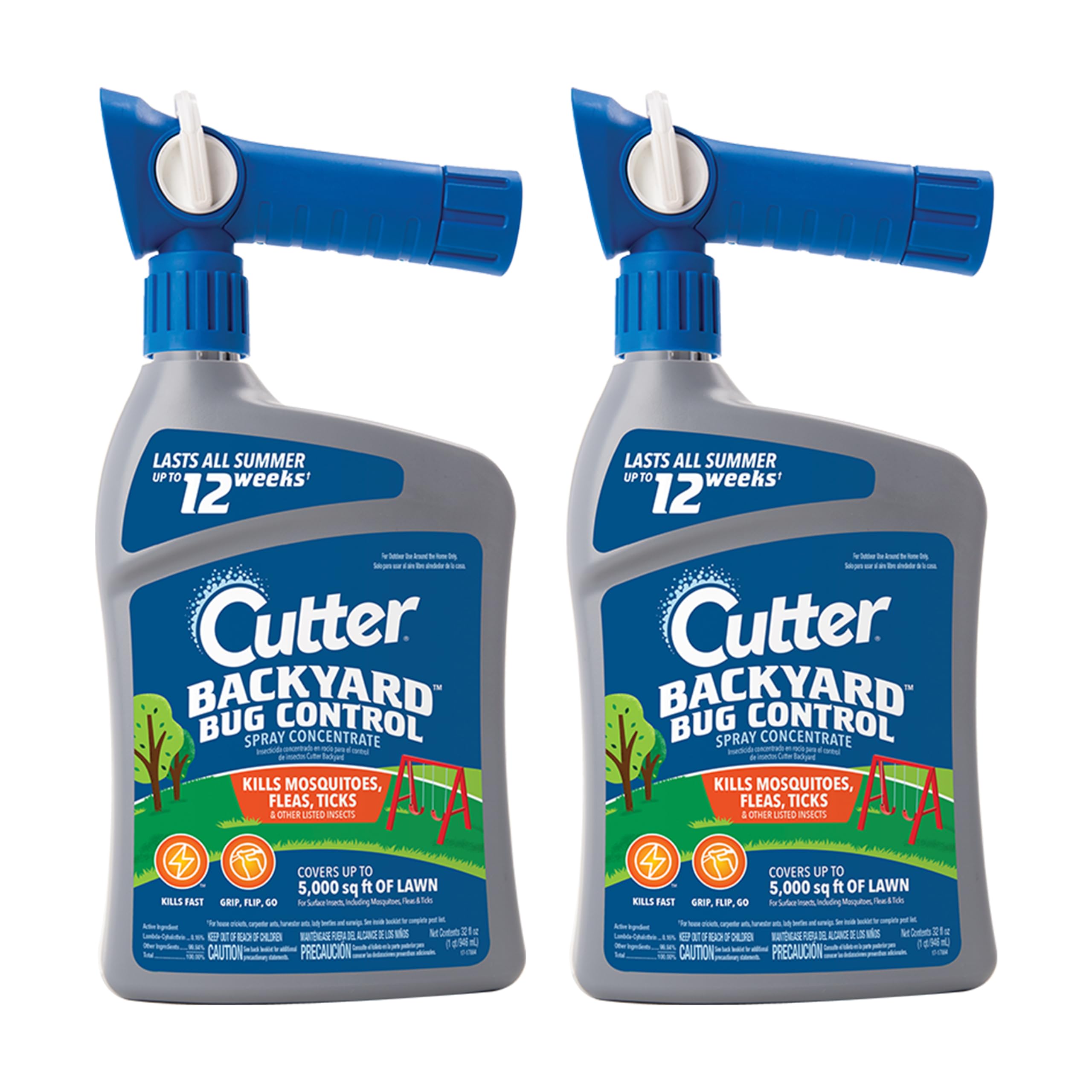 Cutter Backyard Bug Control Spray Concentrate 32 Oz, 2 Pack | Kills Mosquitoes, 