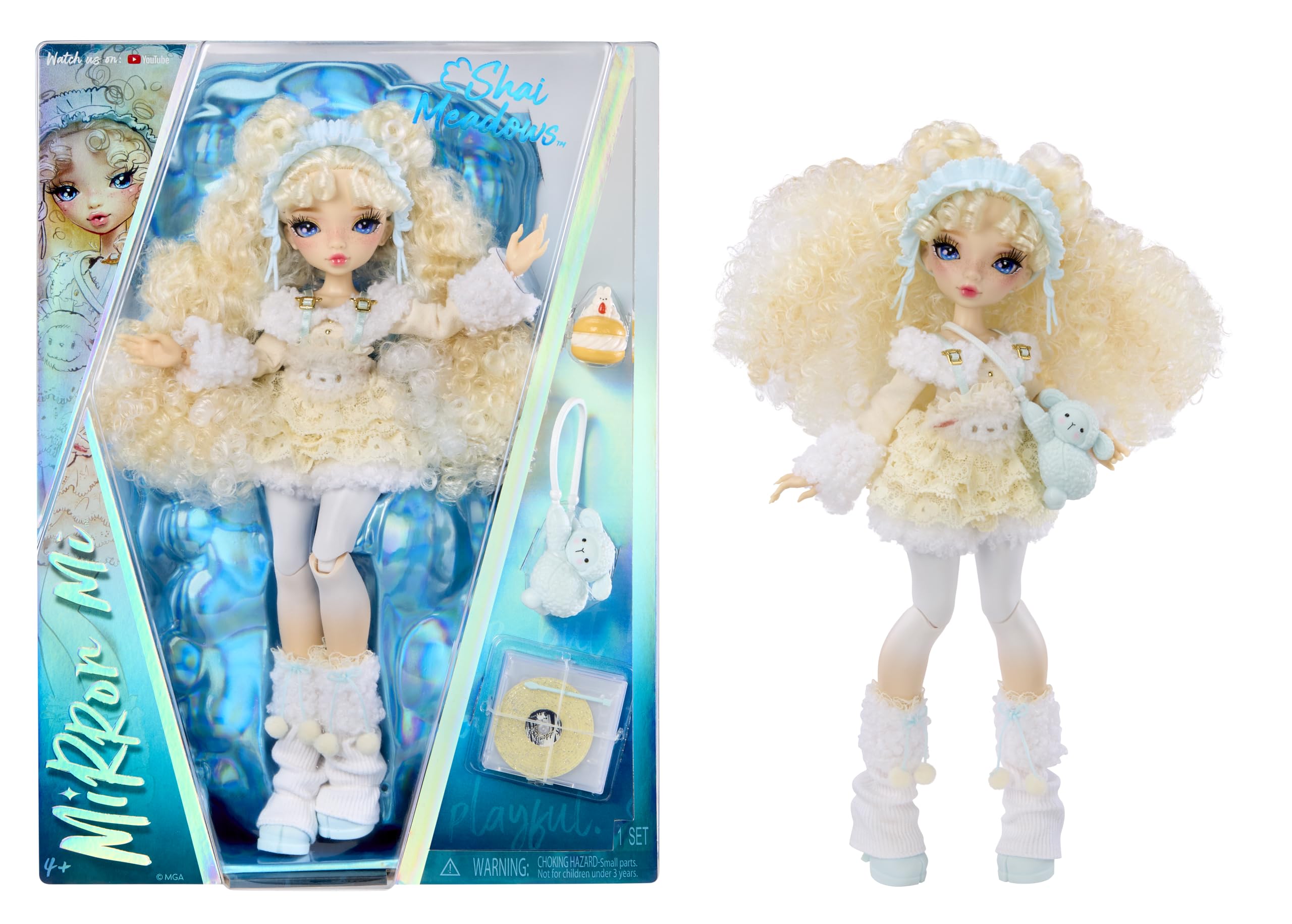 Mirror Mi Shai Meadows Fashion Doll - Soft n Sweet, 15 Plus Articulation | Sheep