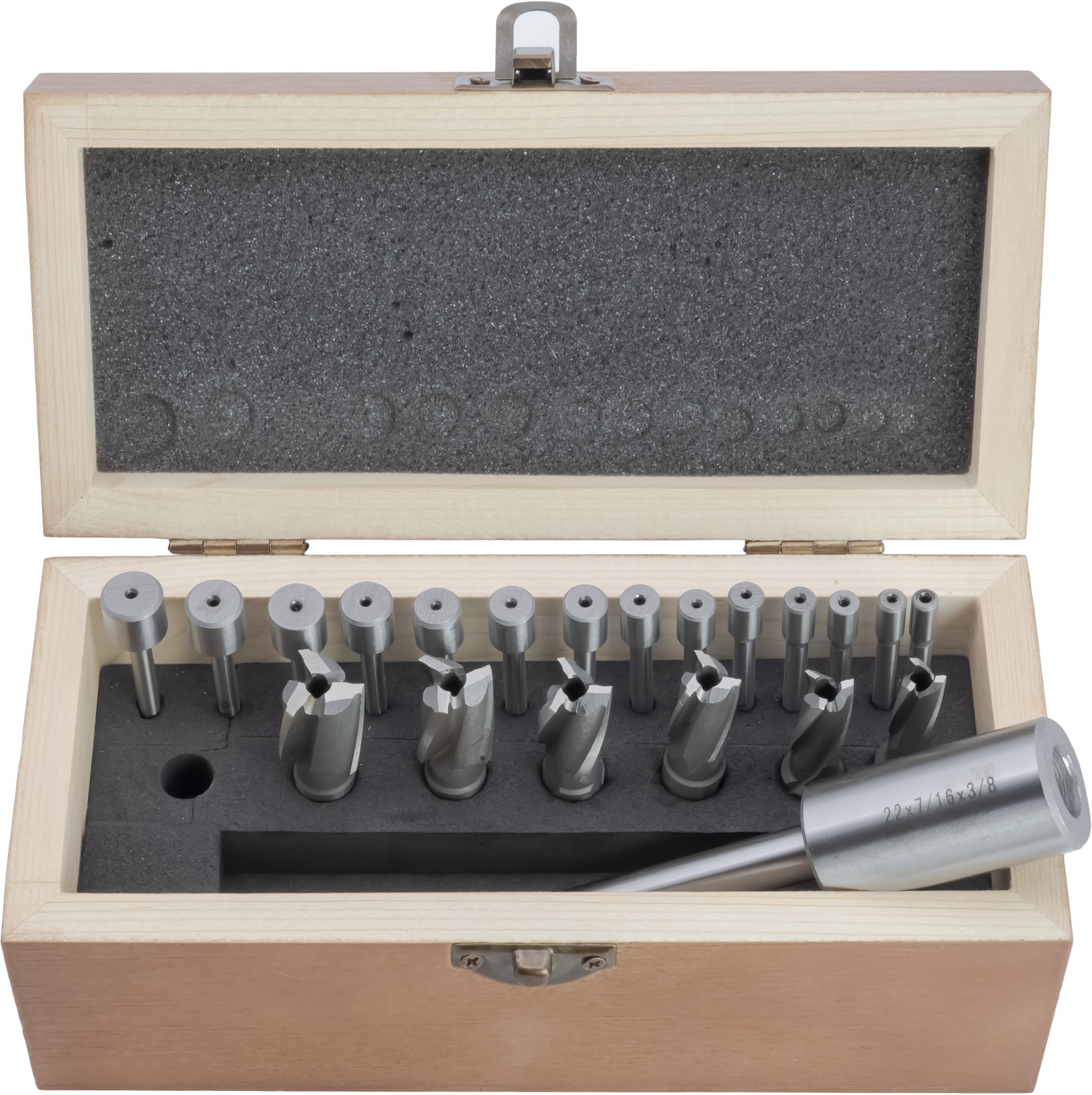 CME 21 pc Pilot and Counterbore Set, 5/16" to 5/8" Counterbore Size | Interchang