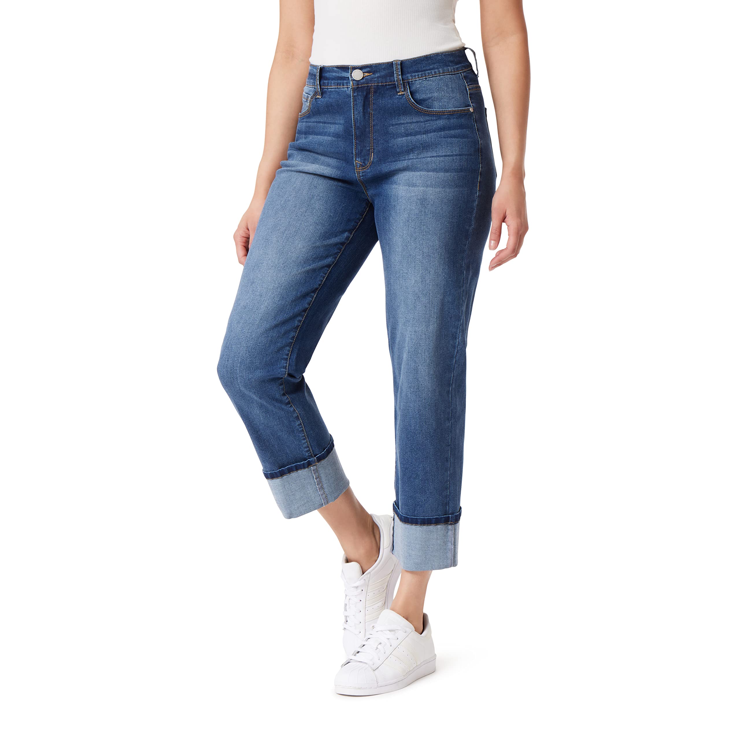 Angels Forever Young Women's Signature Straight Crop Jeans