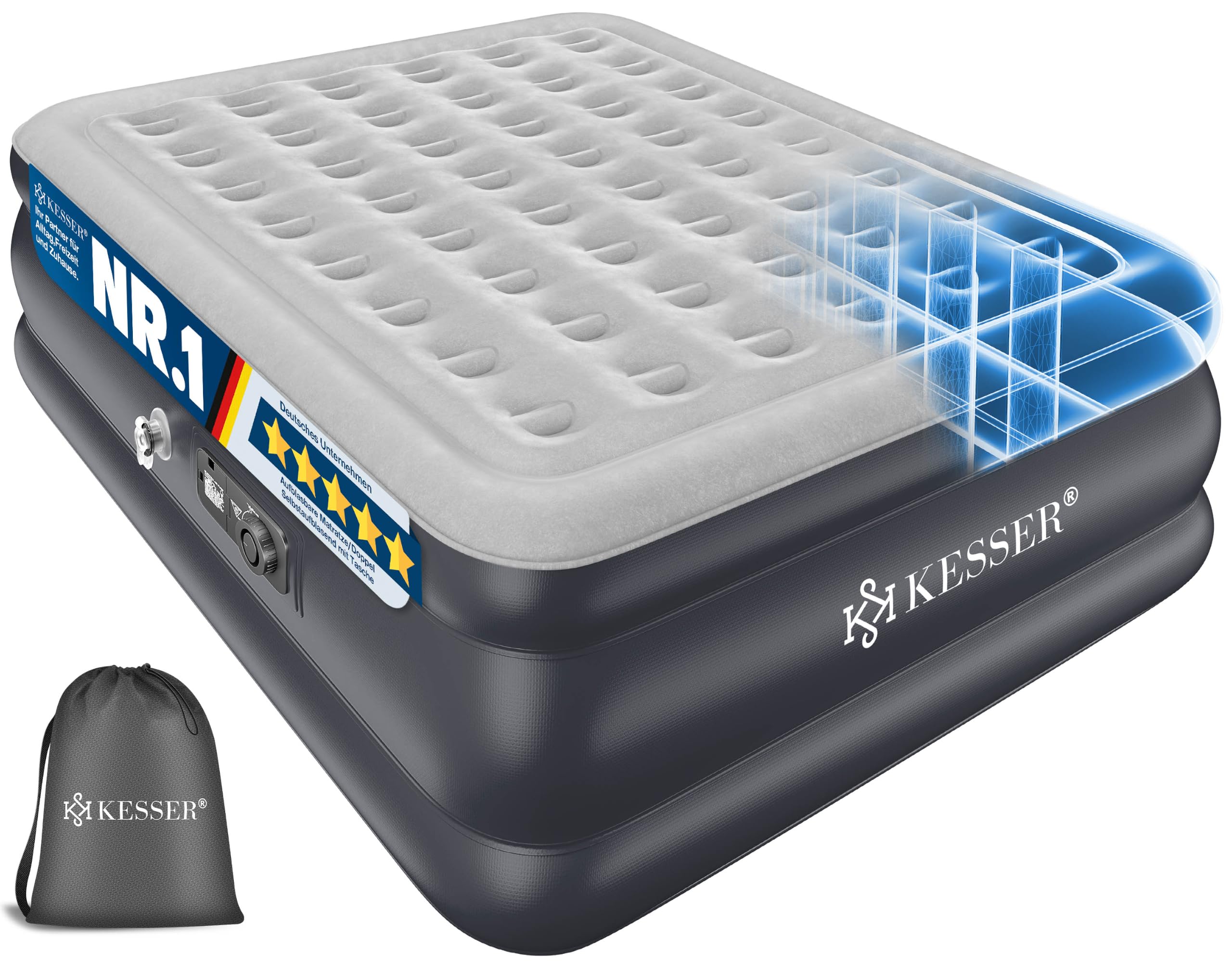 KESSER® Inflatable Mattress Air Bed Self-Inflating Guest Bed with Built-in Elect