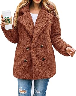 PRETTYGARDEN Women's Fashion Winter Coats Sherpa Fleece Faux Fur Shearling Oversized Trendy Jackets Warm Outerwear Clothing