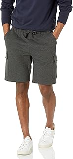 Amazon Essentials Mens Fleece Cargo Shorts