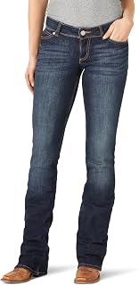 Wrangler Women's Retro Mae Mid Rise Stretch Boot Cut Jean