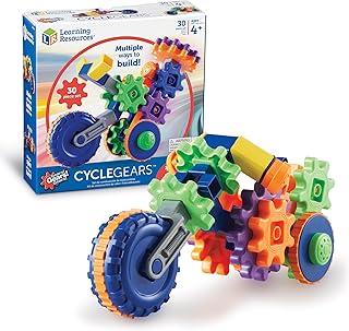 Learning Resources Gears! Gears! Gears! Cycle Gears, Construction, Gear Toy, 30 Pieces, Ages 4+