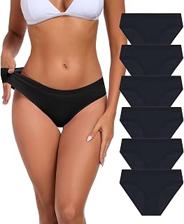 ANLIQI Modal Underwear Supersoft Hipster Panties for Women Pack Breathable & Stretch Bikini Underpants Comfortable Undies