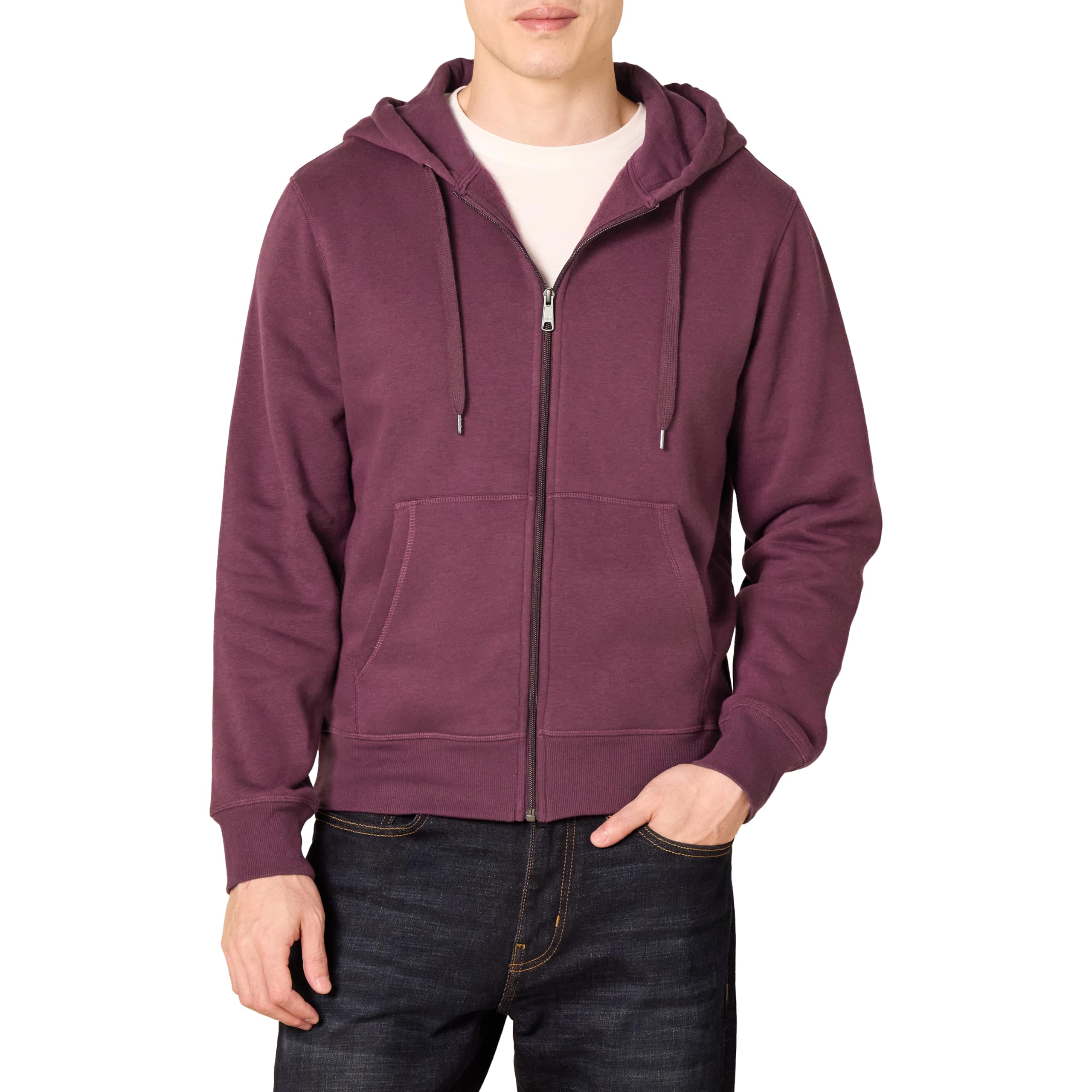 Amazon Essentials Men's Full-Zip Fleece Hoodie Sweatshirt (Available in Big & Ta
