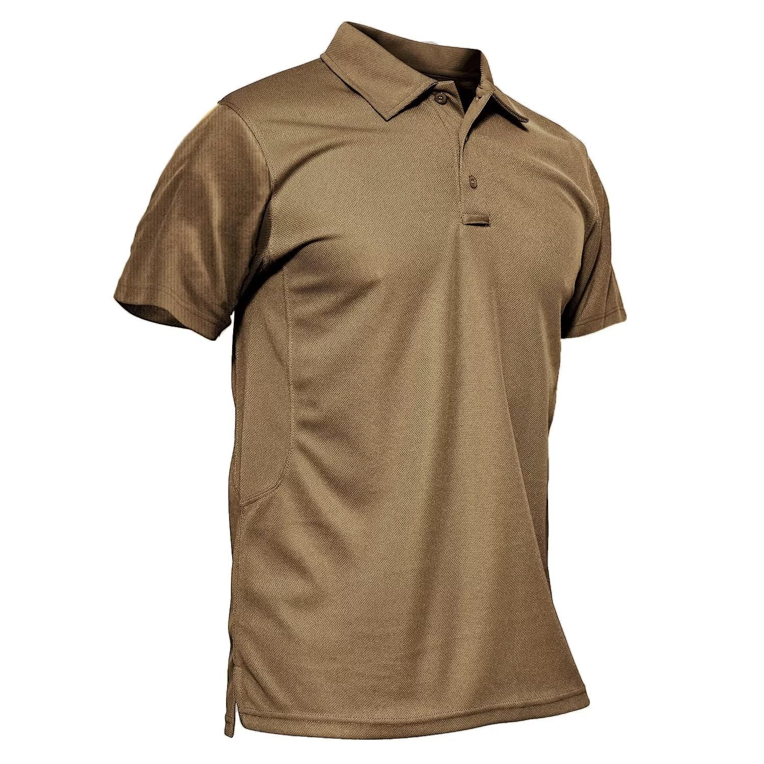MAGCOMSEN Men's Polo Shirt Quick Dry Performance Short Sleeve Tactical Shirts Pi