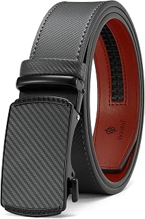DOOPAI Men's Adjustable Belt Ratchet Belt Dress 1 3/8 Inch Genuine Leather Designer Belt Size Can Be Cut to Length with Gift Box