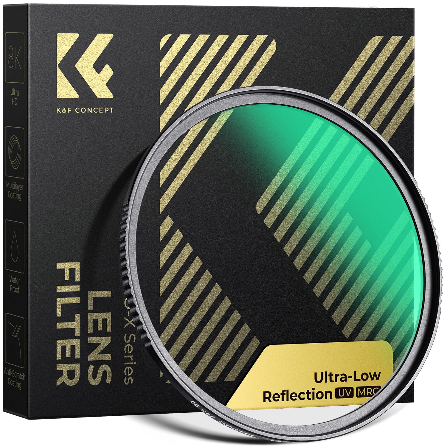 K&F CONCEPT 67mm Ultra-Low Reflectivity MCUV Lens Protection Filter | 28 Multi-L