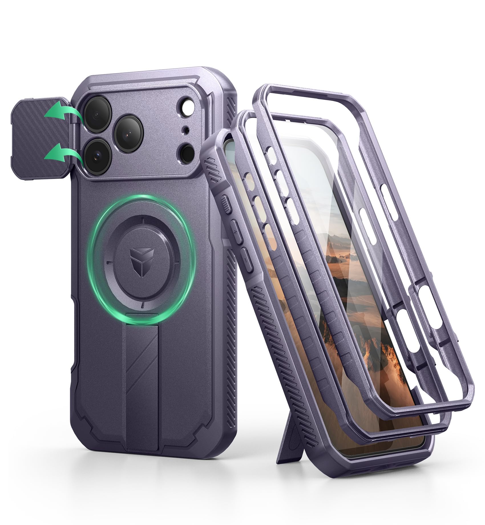 Dexnor per Magnetica Cover iPhone 17 Pro Max con Fotocamera Copertura Scorrevole