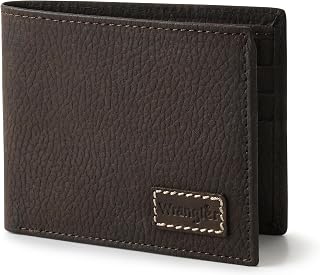 Wrangler Bifold Wallet for Men, Genuine Leather, Gift for Him